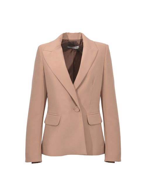 Giacca monopetto a portafoglio in crepe D. Exterior | 629246MOCH